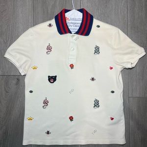 Gucci Polo T-Shirt White Small Mens
